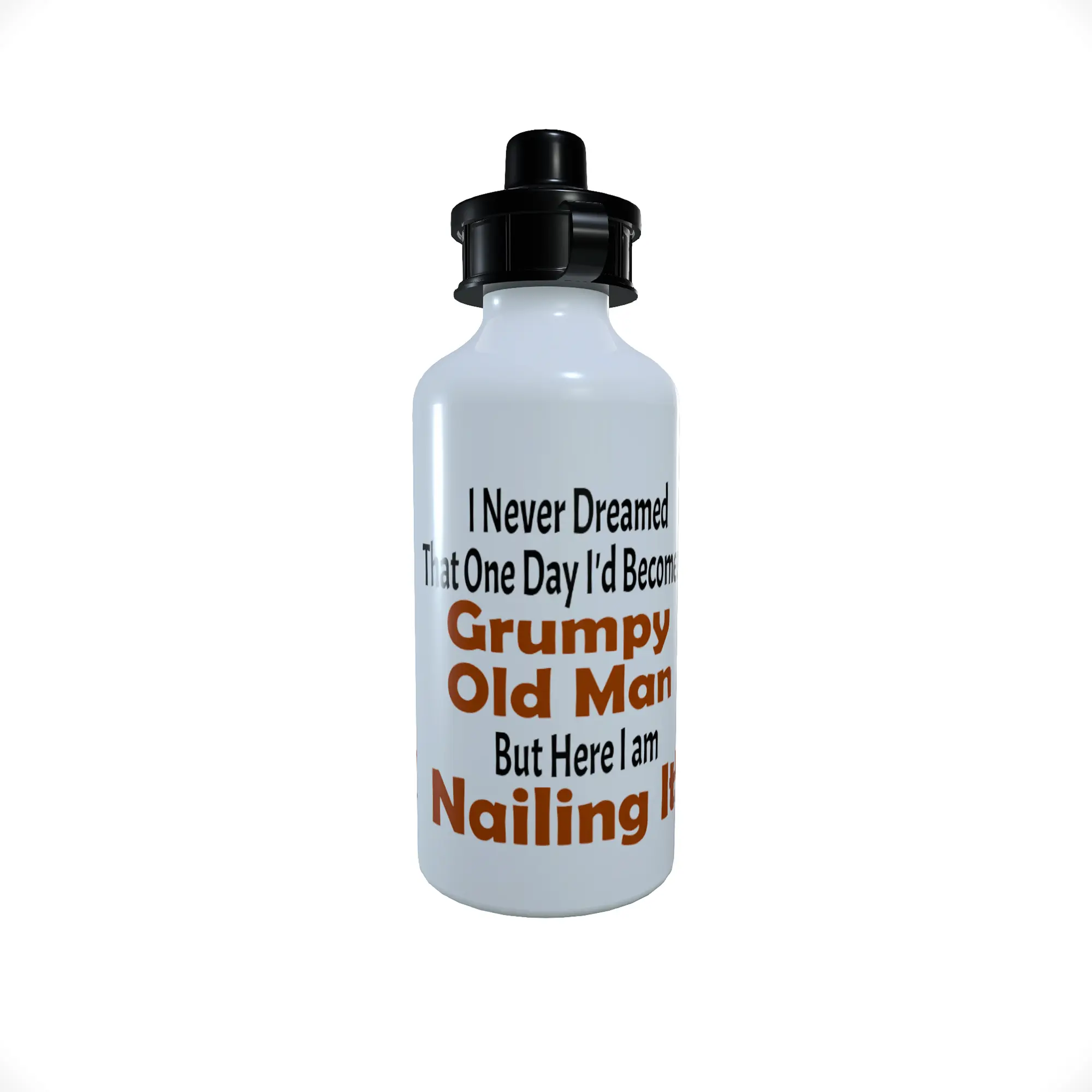 Grumpy Old Man Sports Bottle, Funny Water Bottle - Click Image to Close